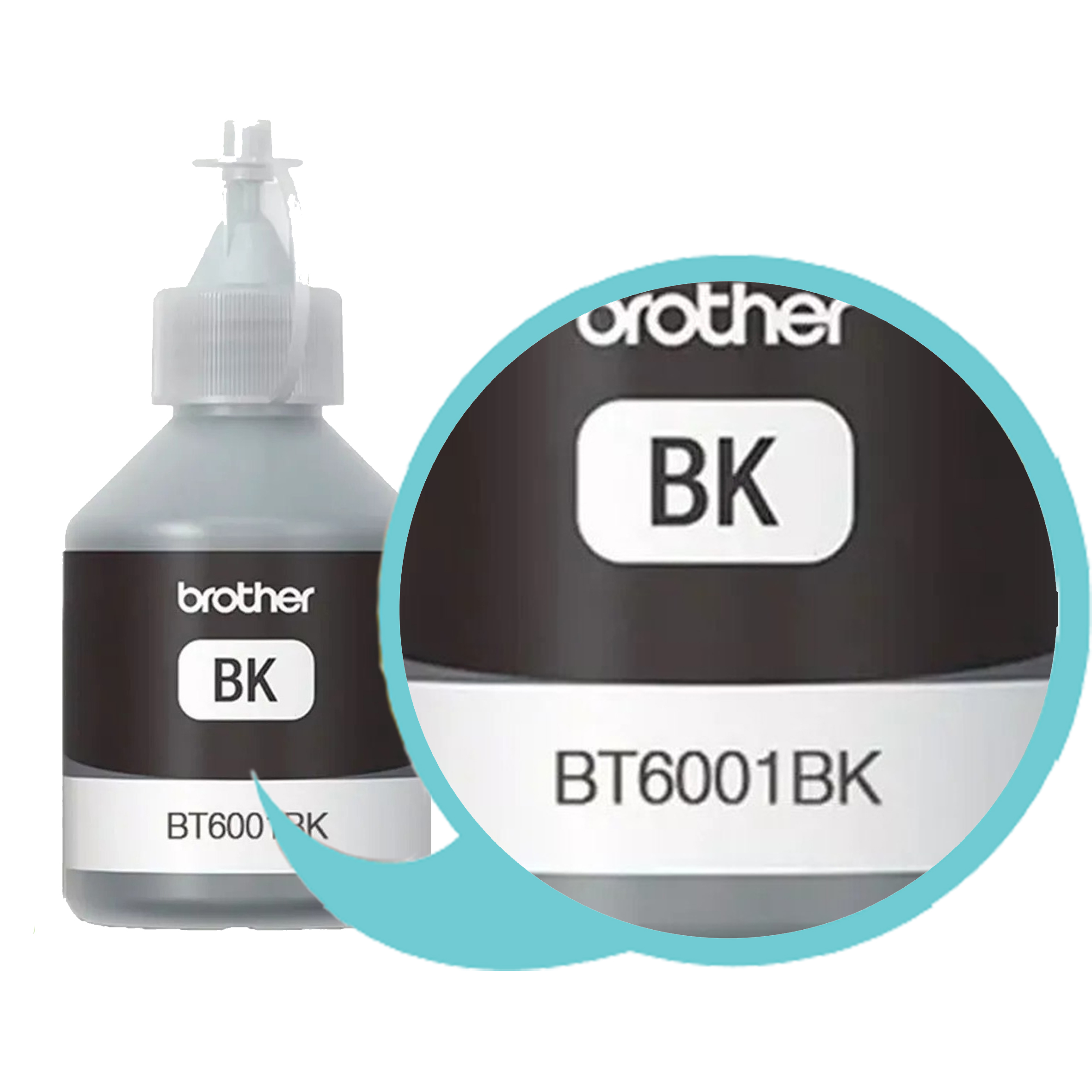 BOTELLA TINTA BROTHER BT6001/ BLACK - Multitintas