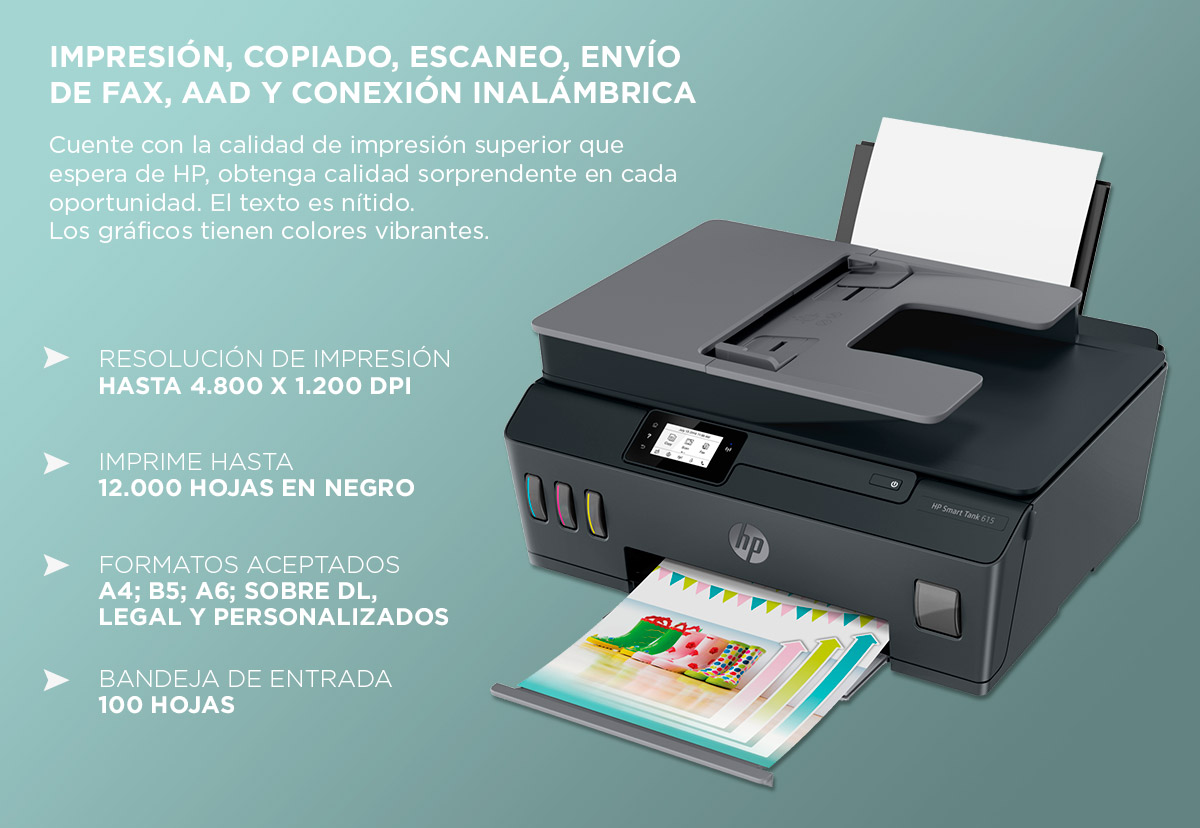 IMRESORA HP SMART TANK 615 WIFFI MULTIFUNCIONAL
