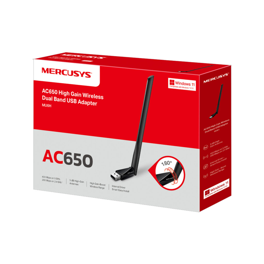 ADAPTADOR MERCUSYS AC650 MU6H