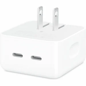 Apple Adaptador USB-C 35W Dual Port - Carga Rápida MacBook Air iPhone iPad - Imagen 2