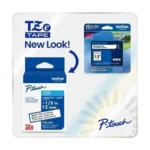 Cinta Brother TZE231G P-touch 12mm Negro sobre Blanco Laminada Resistente - Imagen 1