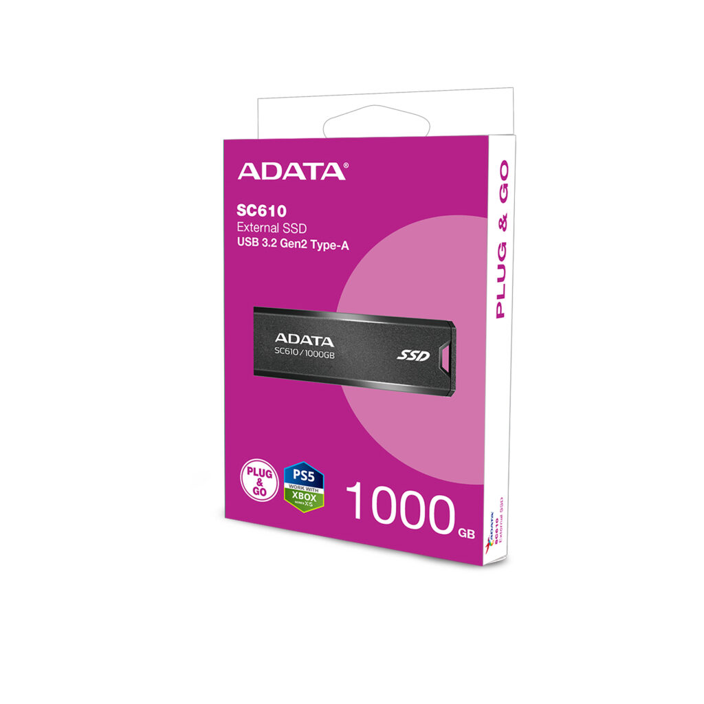 DISCO DURO ADATA EXTERNO 1TB SSD SC610