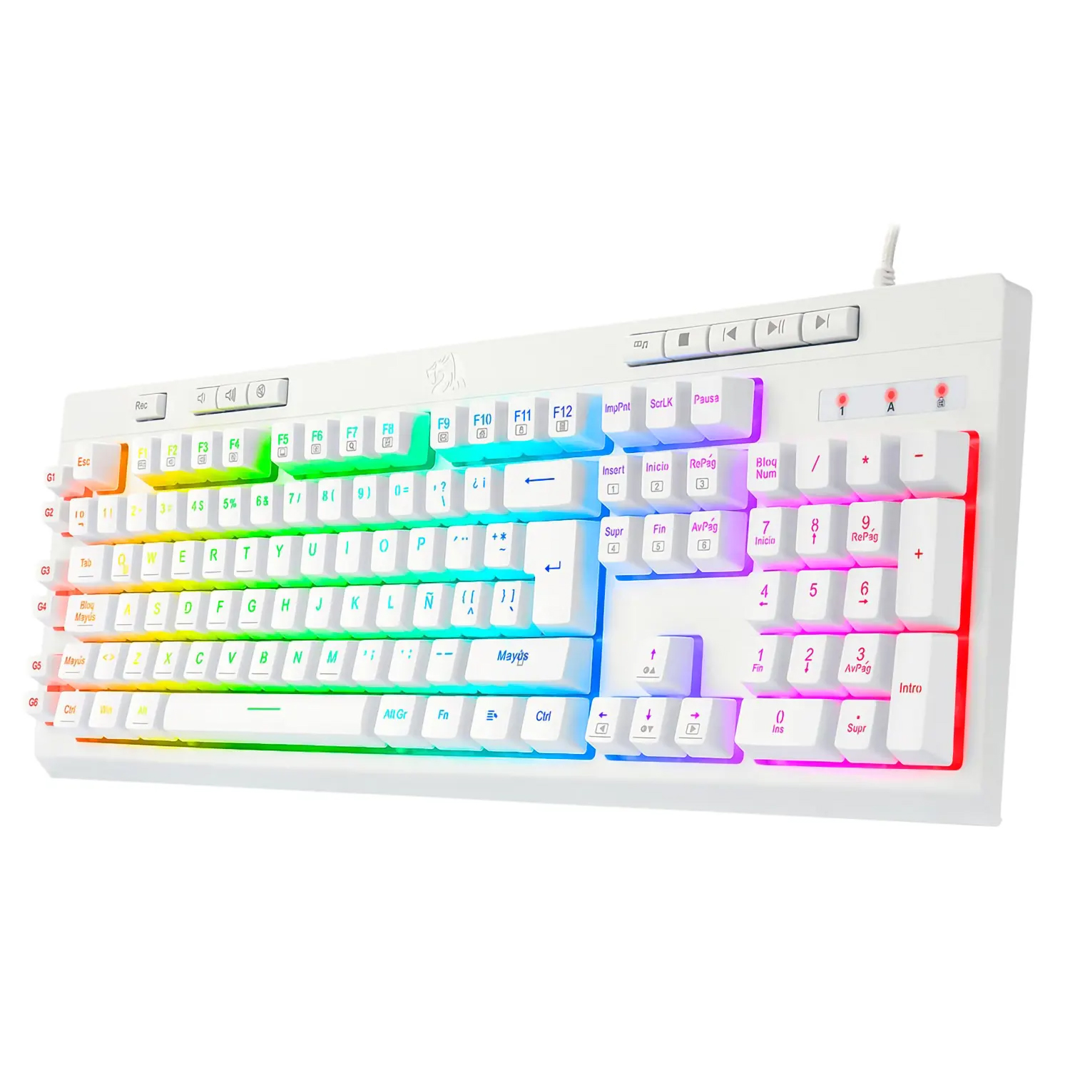 TECLADO REDRAGON K512W SHIVA_ TECLADO REDRAGON K512W SHIVA