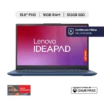 Lenovo IdeaPad Slim 3 15AMN8 Ryzen 5 16GB RAM 512GB SSD Azul Abismo - Tu portátil ligero para trabajar, estudiar y más